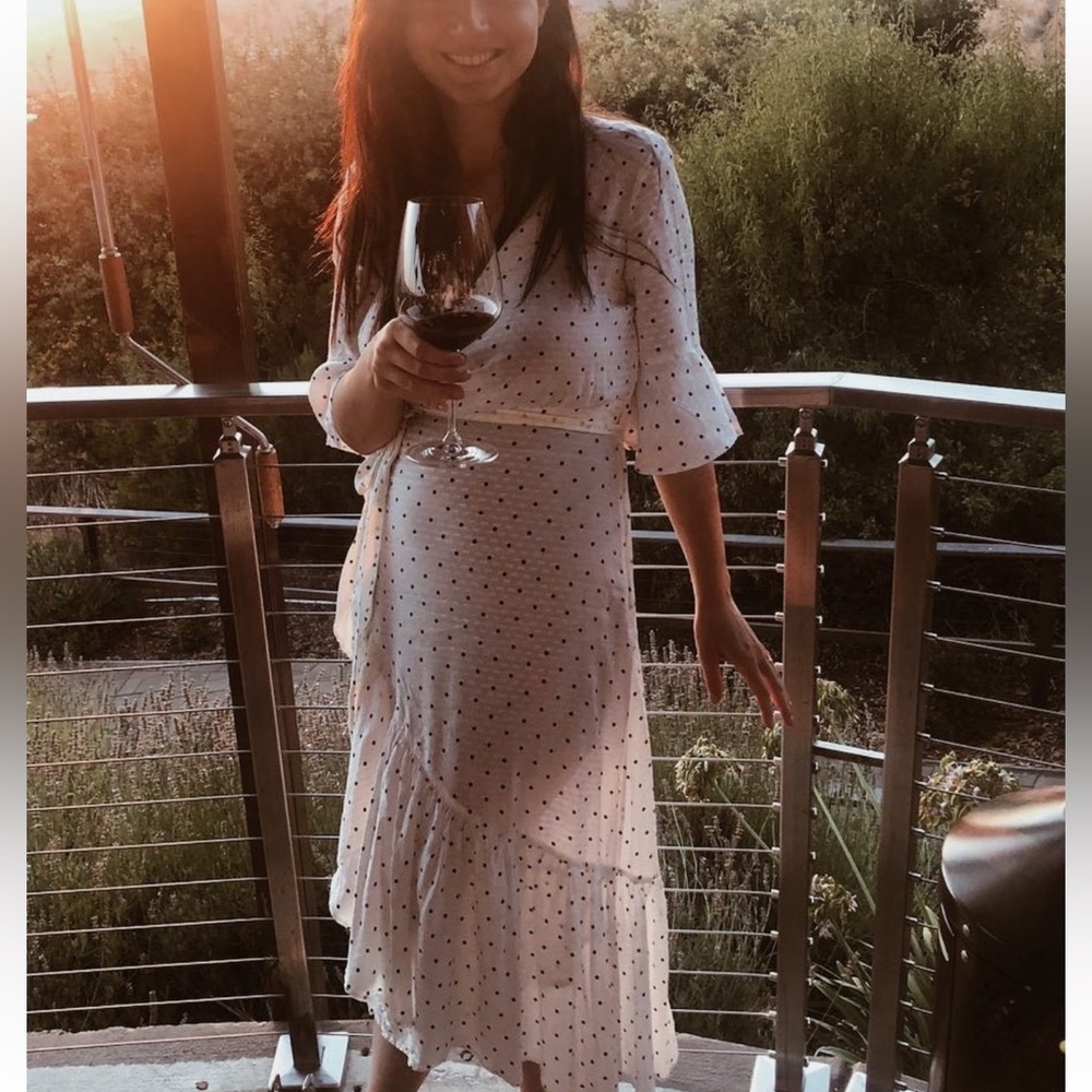 Dress, Polka Dot dress, Medium Length H&M dress US6, EU36.